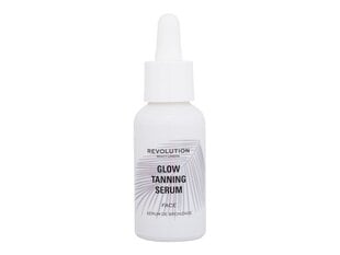Suojaava kasvovoide Makeup Revolution London Glow Tanning Serum SPF30, 30 ml hinta ja tiedot | Aurinkovoiteet | hobbyhall.fi
