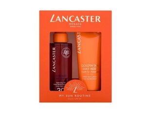 Lancaster Sun My Sun Routine miesten/naisten aurinkosetti: After Sun Lotion 125 ml + kosteuttava öljy 150 ml hinta ja tiedot | Aurinkovoiteet | hobbyhall.fi