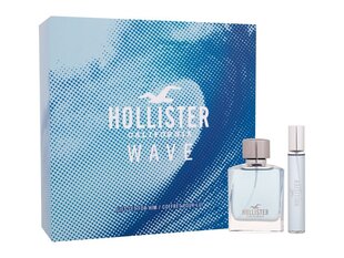 Lahjasetti miesten hajuvesi Hollister Wave Man EDT, 50 ml + 15 ml hinta ja tiedot | Miesten hajuvedet | hobbyhall.fi