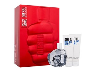 Setti Diesel Only The Brave miehille: EDT, 125 ml + suihkugeeli, 2 x 75 ml hinta ja tiedot | Miesten hajuvedet | hobbyhall.fi