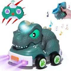 Kaukosäätimellä varustettu auto Tyrannosaurus Car hinta ja tiedot | Poikien lelut | hobbyhall.fi