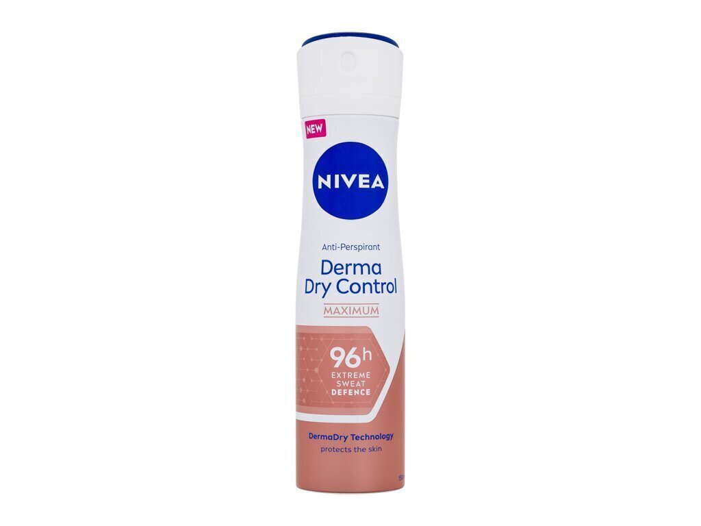 Deodorantti Nivea Derma Dry Control antiperspirantti naisille, 150 ml hinta ja tiedot | Deodorantit | hobbyhall.fi