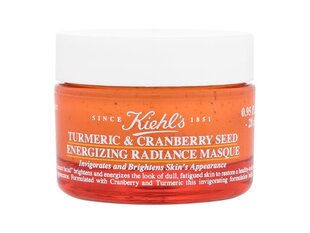 Kirkastava kasvonaamio Kiehl's Kurmeric & Cranberry Seed Energizing Radiance Masque, naisille, 28 ml hinta ja tiedot | Kasvonaamiot ja silmänalusaamiot | hobbyhall.fi