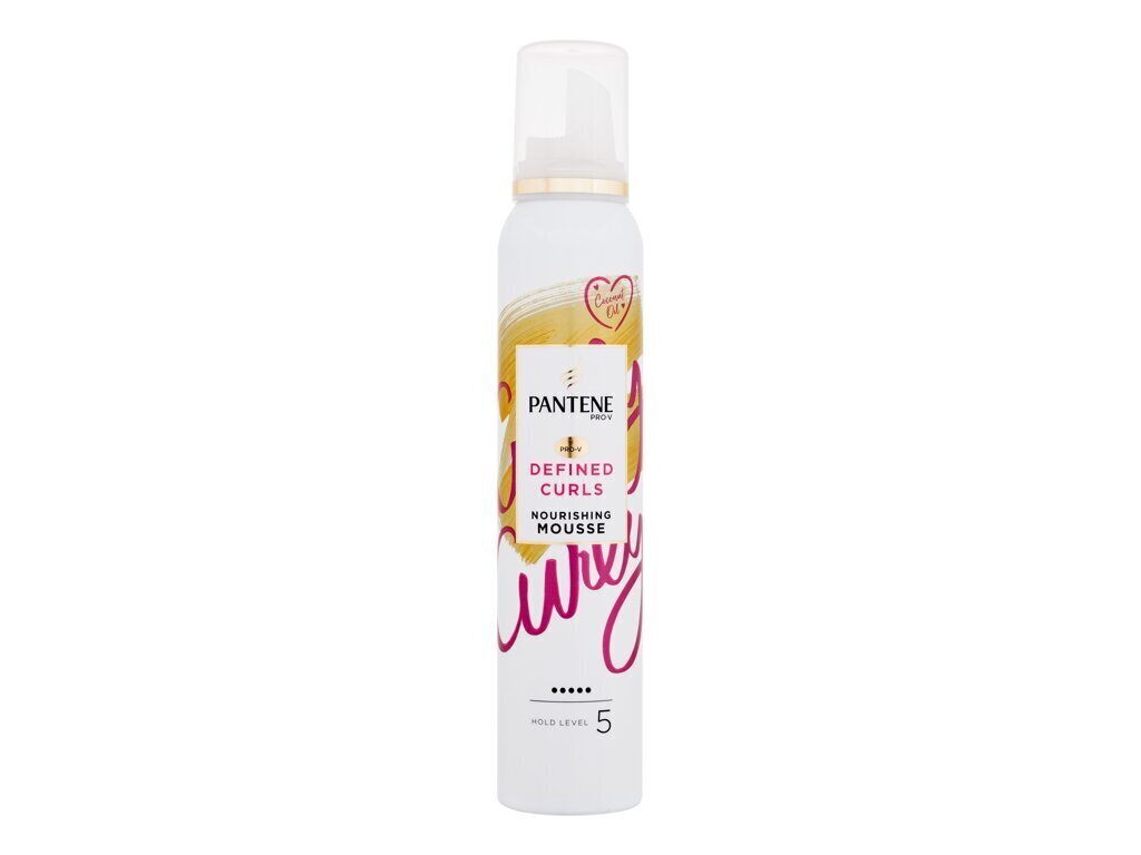 Hiusvaahto aaltoileville ja kiharille hiuksille Pantene PRO-V Defined Curls, naiset, 200 ml hinta ja tiedot | Kampaamotuotteet | hobbyhall.fi