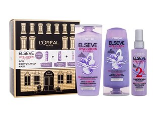 Lahjasetti naisille L'Oréal Paris Elseve Hyaluron Plump Elseve Hyaluron Plump hoitoaine, 200 ml + shampoo, 250 ml + hiusseerumi, 150 ml. hinta ja tiedot | Shampoot | hobbyhall.fi