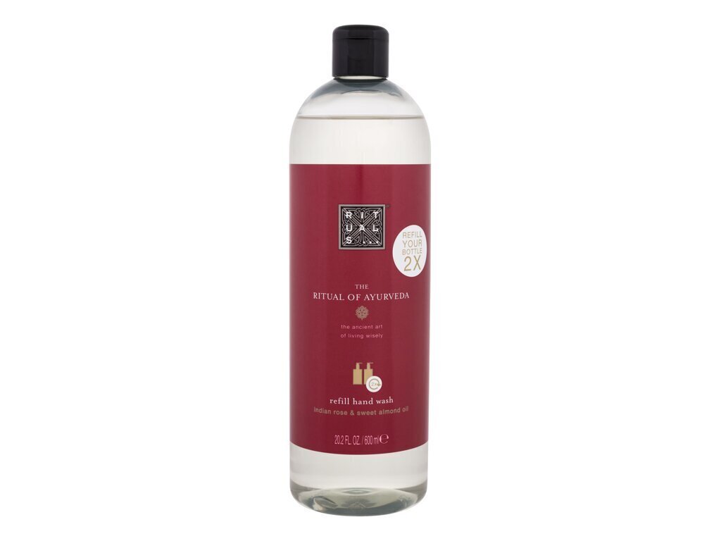 Nestemäisen käsisaippuan täyttö Rituals The Ritual of Ayurveda Indian Rose & Sweet Mantel Oil, 600 ml hinta ja tiedot | Saippuat | hobbyhall.fi