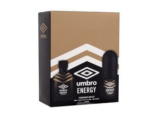 Kosmetiikkasarja Umbro Energy EDT miehille: Hajuvesi 30 ml + deodorantti 50 ml hinta ja tiedot | Miesten hajuvedet | hobbyhall.fi