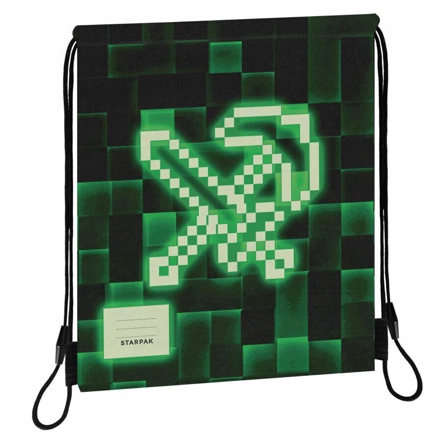 Reppu Starpak Pixel Pixel Green 533137 hinta ja tiedot | Koulureput ja -laukut | hobbyhall.fi