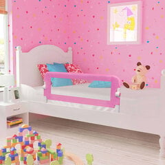 vidaXL Turvalaita sänkyyn pinkki 120x42 cm polyesteri hinta ja tiedot | Lasten turvallisuus | hobbyhall.fi