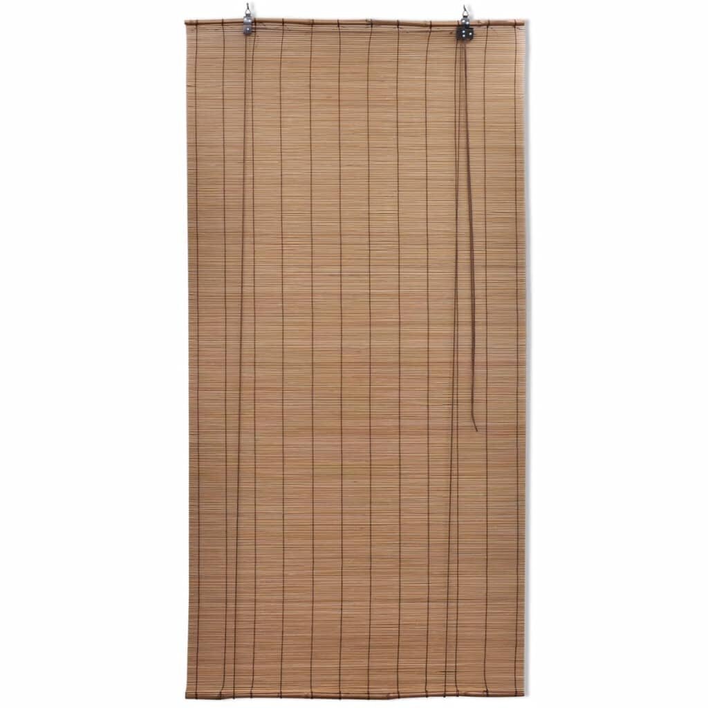 vidaXL Ruskeat bambu rullaverhot 100 x 160 cm hinta ja tiedot | Kaihtimet | hobbyhall.fi