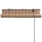 vidaXL Ruskeat bambu rullaverhot 150 x 220 cm hinta ja tiedot | Kaihtimet | hobbyhall.fi
