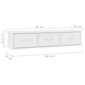 vidaXL Seinälaatikkohylly valkoinen 88x26x18,5 cm lastulevy hinta ja tiedot | Hyllyt | hobbyhall.fi