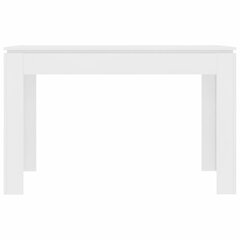 vidaXL Ruokapöytä valkoinen 120x60x76 cm lastulevy hinta ja tiedot | Ruokapöydät | hobbyhall.fi