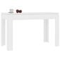 vidaXL Ruokapöytä valkoinen 120x60x76 cm lastulevy hinta ja tiedot | Ruokapöydät | hobbyhall.fi