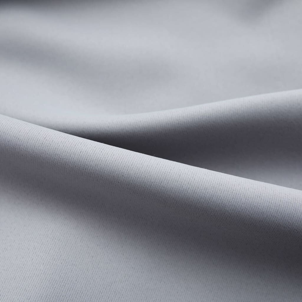 vidaXL Pimennysverho koukuilla harmaa 290x245 cm hinta ja tiedot | Verhot | hobbyhall.fi