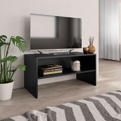 vidaXL TV-taso musta 80x40x40 cm lastulevy hinta ja tiedot | TV-tasot | hobbyhall.fi