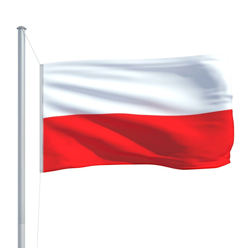 vidaXL Puolan lippu 90x150 cm hinta ja tiedot | Liput | hobbyhall.fi