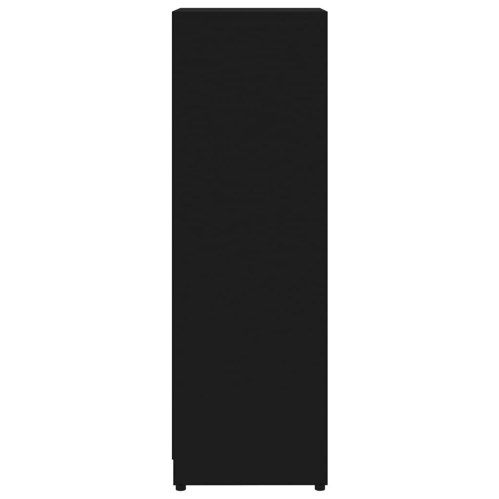 vidaXL Kylpyhuonekaappi musta 30x30x95 cm lastulevy hinta ja tiedot | Kylpyhuonekaapit | hobbyhall.fi