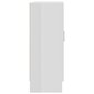 vidaXL Vitriinikaappi korkeakiilto valkoinen 82,5x30,5x80 cm lastulevy hinta ja tiedot | Vitriinit | hobbyhall.fi