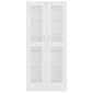vidaXL Vitriinikaappi valkoinen 82,5x30,5x185,5 cm lastulevy hinta ja tiedot | Vitriinit | hobbyhall.fi