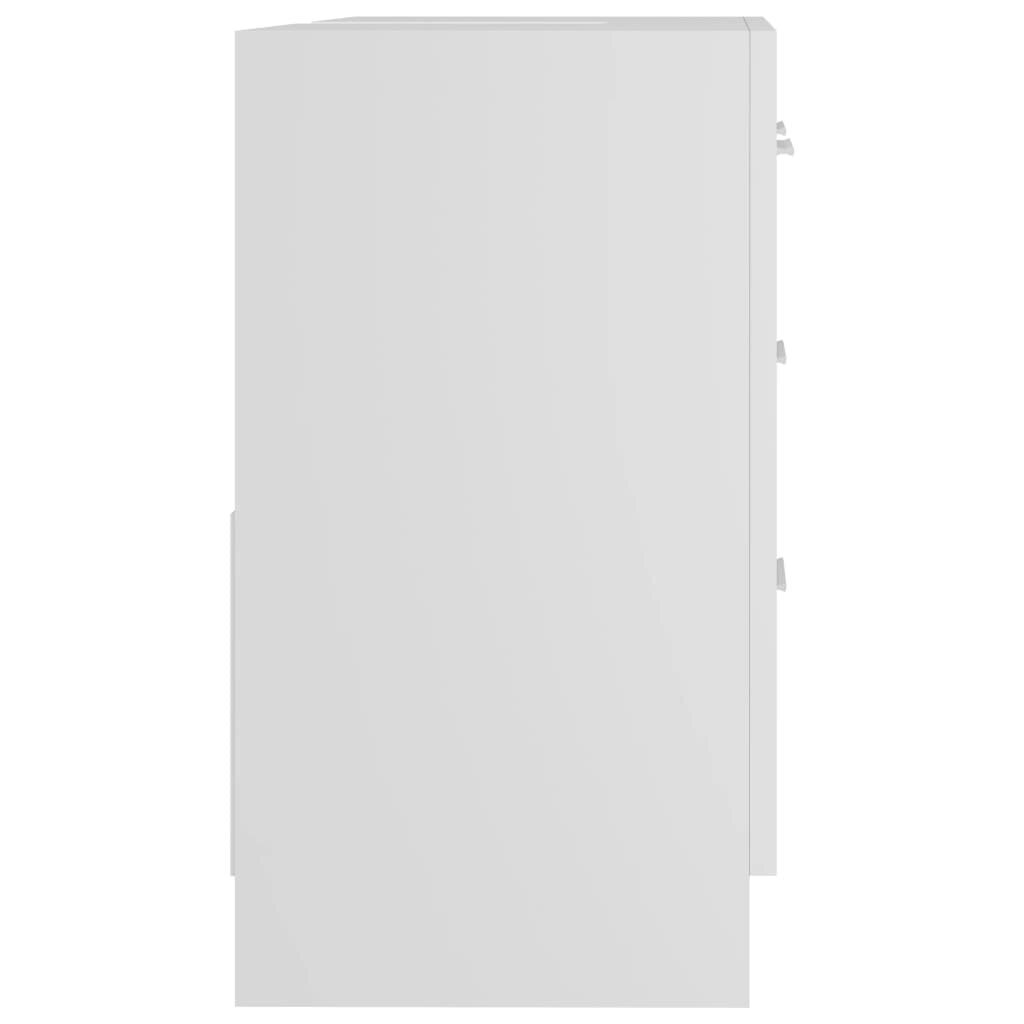 vidaXL Allaskaappi valkoinen 63x30x54 cm lastulevy hinta ja tiedot | Kylpyhuonekaapit | hobbyhall.fi