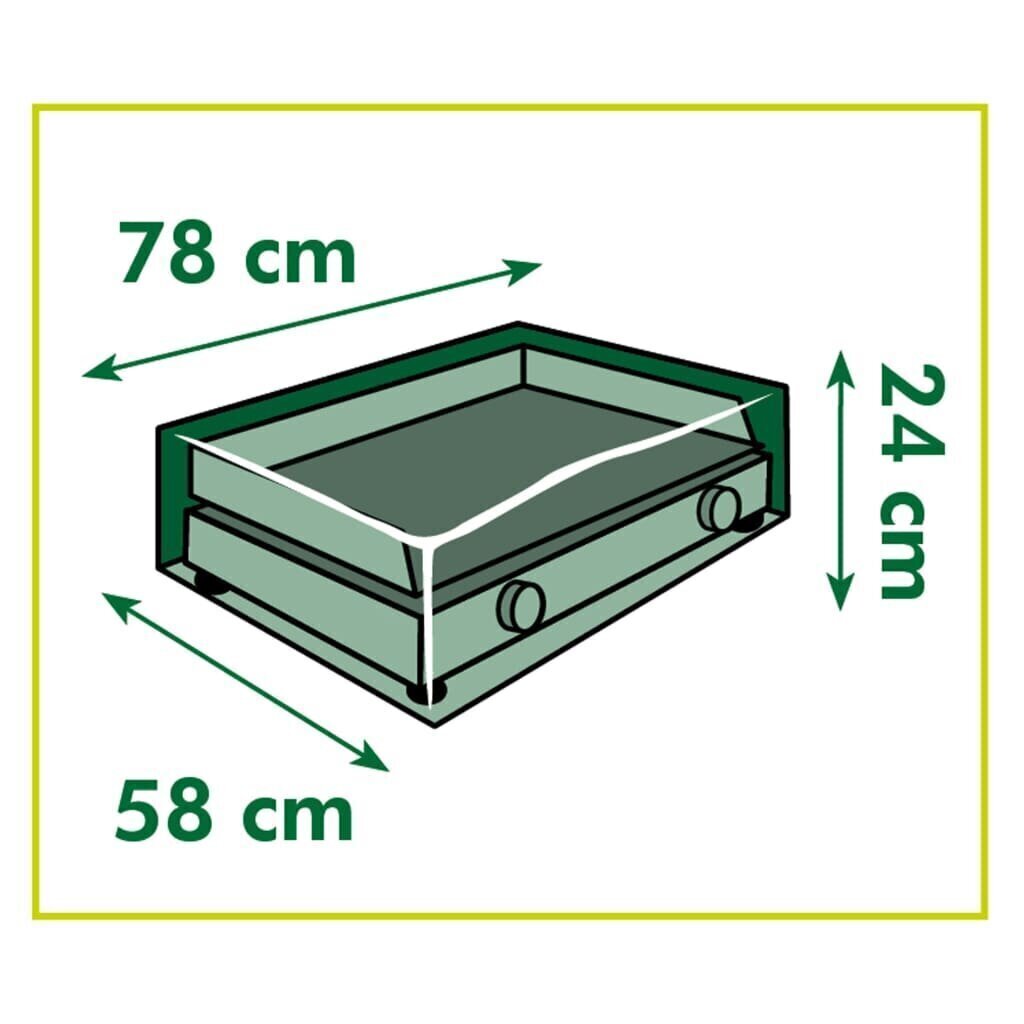 Nature Plancha Grillin suojus 78x58x24 cm hinta ja tiedot | Grillitarvikkeet ja -välineet | hobbyhall.fi