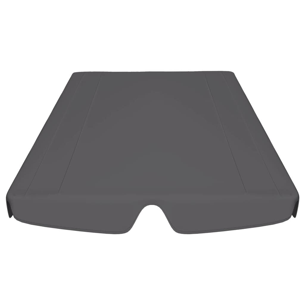 vidaXL Vaihtokatos puutarhakeinuun antrasiitti 150/130x105/70 cm hinta ja tiedot | Puutarhakeinut | hobbyhall.fi