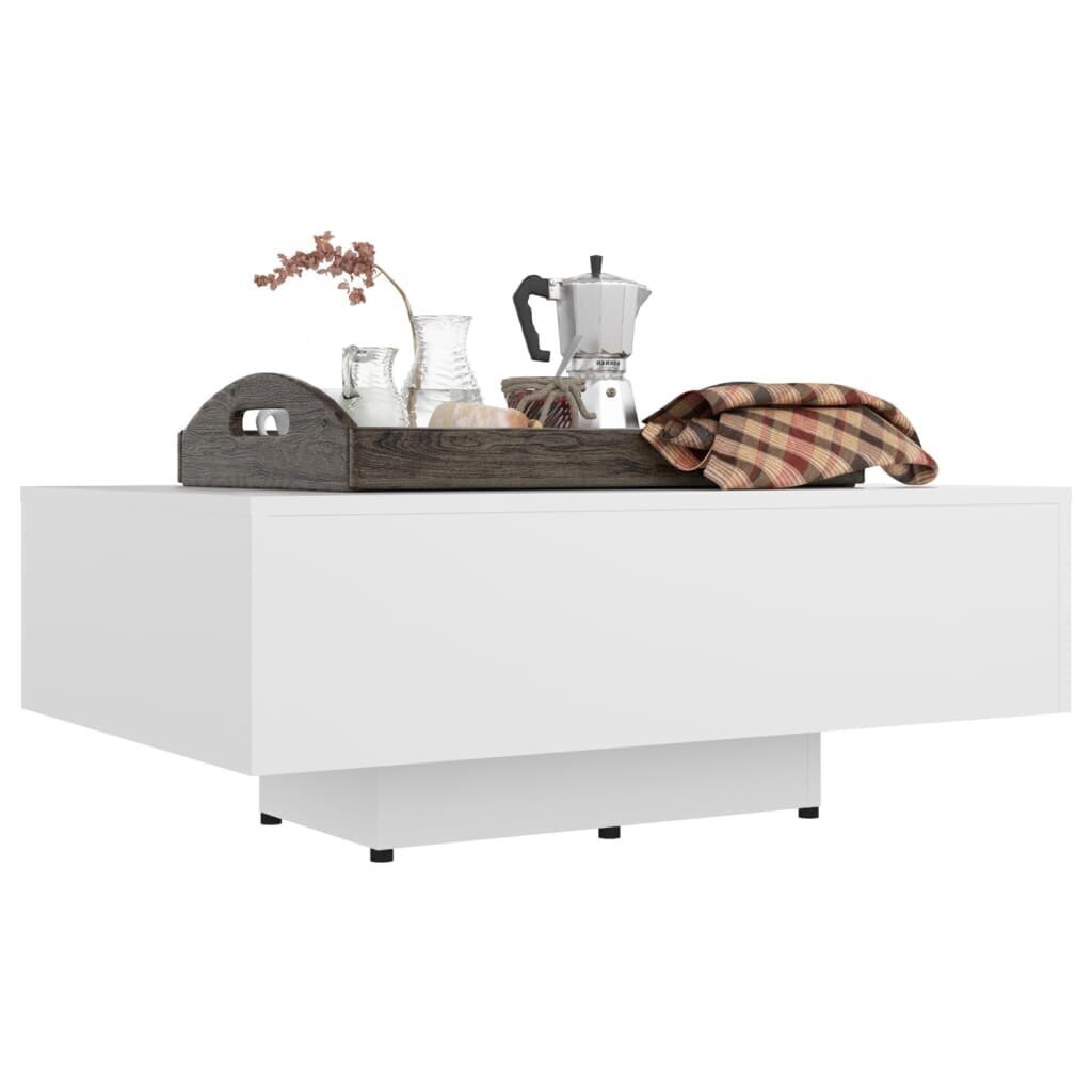vidaXL Sohvapöytä valkoinen 85x55x31 cm lastulevy hinta ja tiedot | Sohvapöydät | hobbyhall.fi