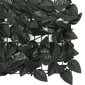 vidaXL Parvekkeen suoja tummanvihreillä lehdillä 500x75 cm hinta ja tiedot | Aurinkovarjot ja markiisit | hobbyhall.fi