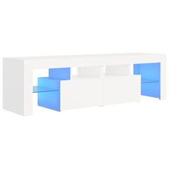 vidaXL TV-taso LED-valoilla valkoinen 140x36,5x40 cm hinta ja tiedot | TV-tasot | hobbyhall.fi