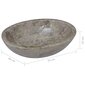 vidaXL Pesuallas harmaa 53x40x15 cm marmori hinta ja tiedot | Pesualtaat | hobbyhall.fi