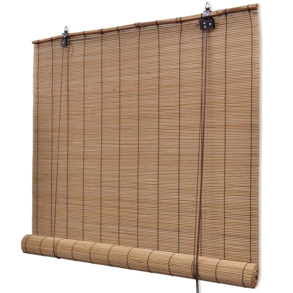 vidaXL Bambu rullaverhot 2 kpl 100 x 160 cm ruskea hinta ja tiedot | Kaihtimet | hobbyhall.fi