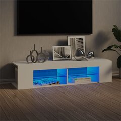 vidaXL TV-taso LED-valoilla valkoinen 135x39x30 cm hinta ja tiedot | TV-tasot | hobbyhall.fi