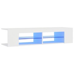 vidaXL TV-taso LED-valoilla valkoinen 135x39x30 cm hinta ja tiedot | TV-tasot | hobbyhall.fi