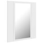 vidaXL Kylpyhuoneen LED-peilikaappi valkoinen 40x12x45 cm akryyli hinta ja tiedot | Kylpyhuonekaapit | hobbyhall.fi