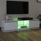 vidaXL TV-taso LED-valoilla korkeakiilto valkoinen 140x40x35,5 cm hinta ja tiedot | TV-tasot | hobbyhall.fi