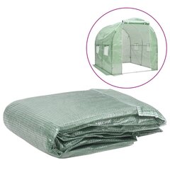 vidaXL Kasvihuoneen vaihtokate (9 m²) 200x200x200 cm vihreä hinta ja tiedot | Kasvihuoneet | hobbyhall.fi