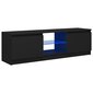 vidaXL TV-taso LED-valoilla musta 120x30x35,5 cm hinta ja tiedot | TV-tasot | hobbyhall.fi