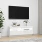 vidaXL TV-taso LED-valoilla korkeakiilto valkoinen 100x35x40 cm hinta ja tiedot | TV-tasot | hobbyhall.fi