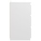 vidaXL Yöpöytä valkoinen 40x35x62,5 cm lastulevy hinta ja tiedot | Yöpöydät | hobbyhall.fi