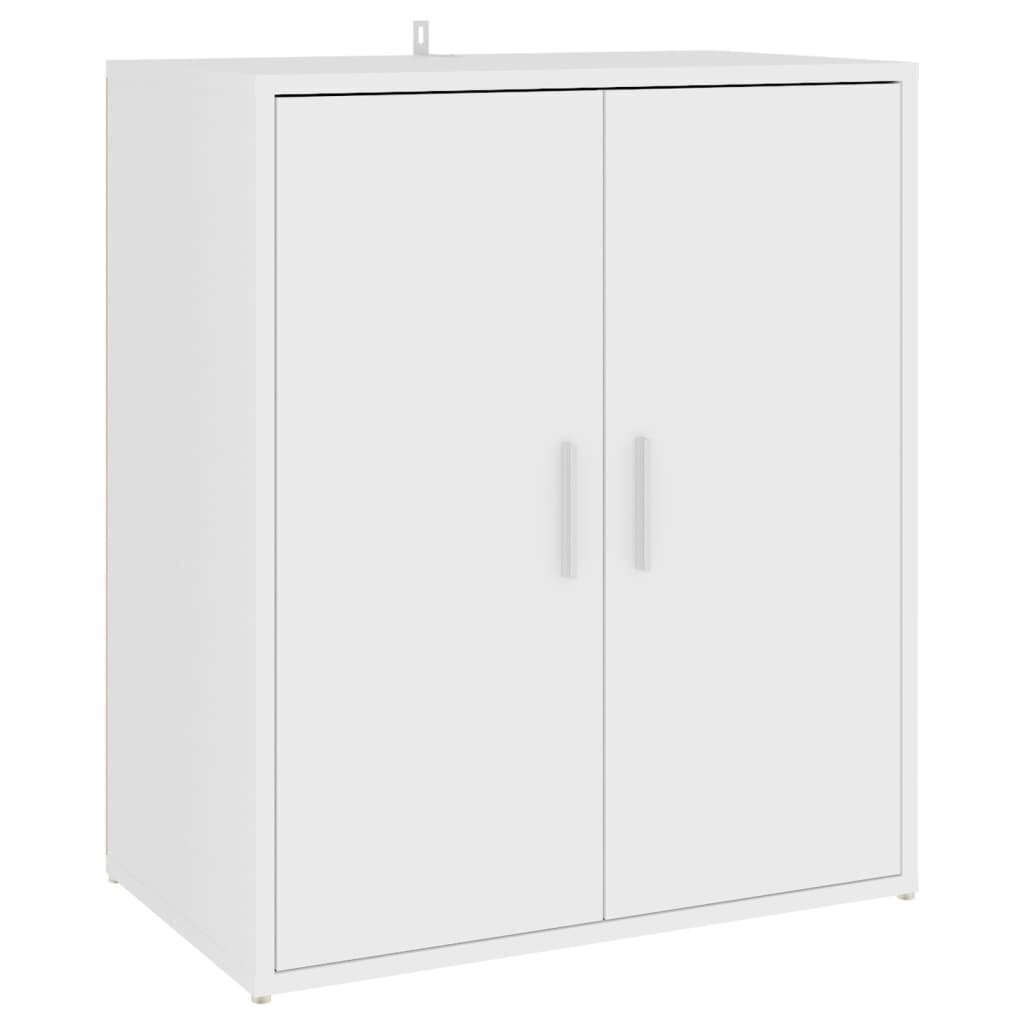 vidaXL Kenkäkaappi valkoinen 60x35x70 cm lastulevy hinta ja tiedot | Kenkäkaapit ja -hyllyt | hobbyhall.fi