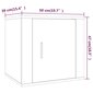 vidaXL Yöpöytä valkoinen 50x39x47 cm hinta ja tiedot | Yöpöydät | hobbyhall.fi