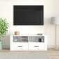 vidaXL TV-taso korkeakiilto valkoinen 100x35x40 cm tekninen puu hinta ja tiedot | TV-tasot | hobbyhall.fi