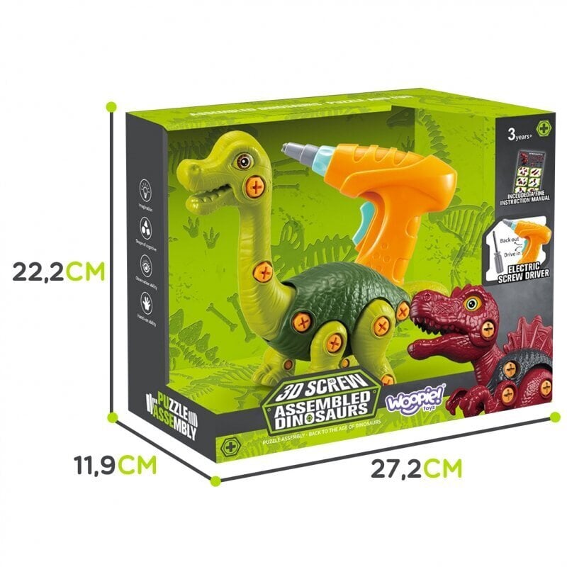 Brachiosaurus dinosaurus poran ja ruuvimeisselin kanssa hinta ja tiedot | Poikien lelut | hobbyhall.fi