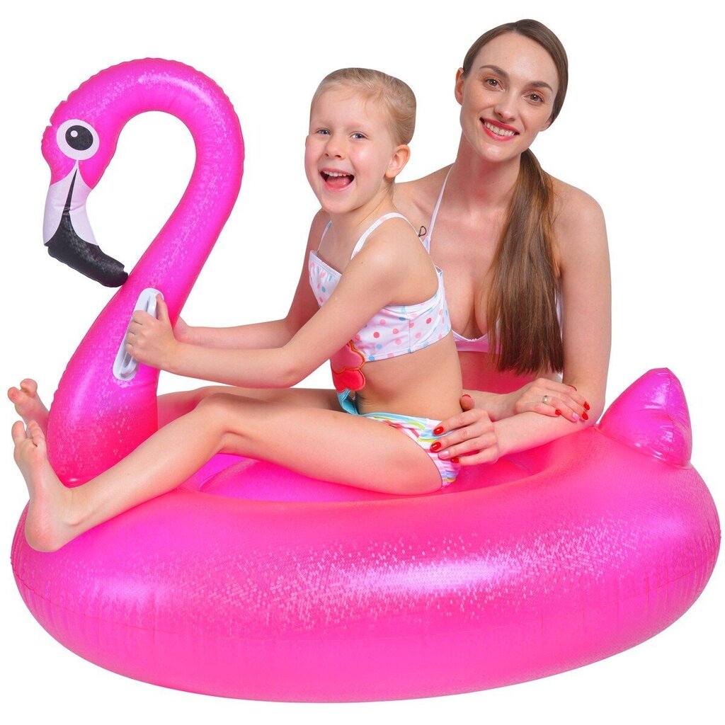 Ilmatäytteinen flamingo, 110x90 hinta ja tiedot | Puhallettavat vesilelut ja uima-asusteet | hobbyhall.fi