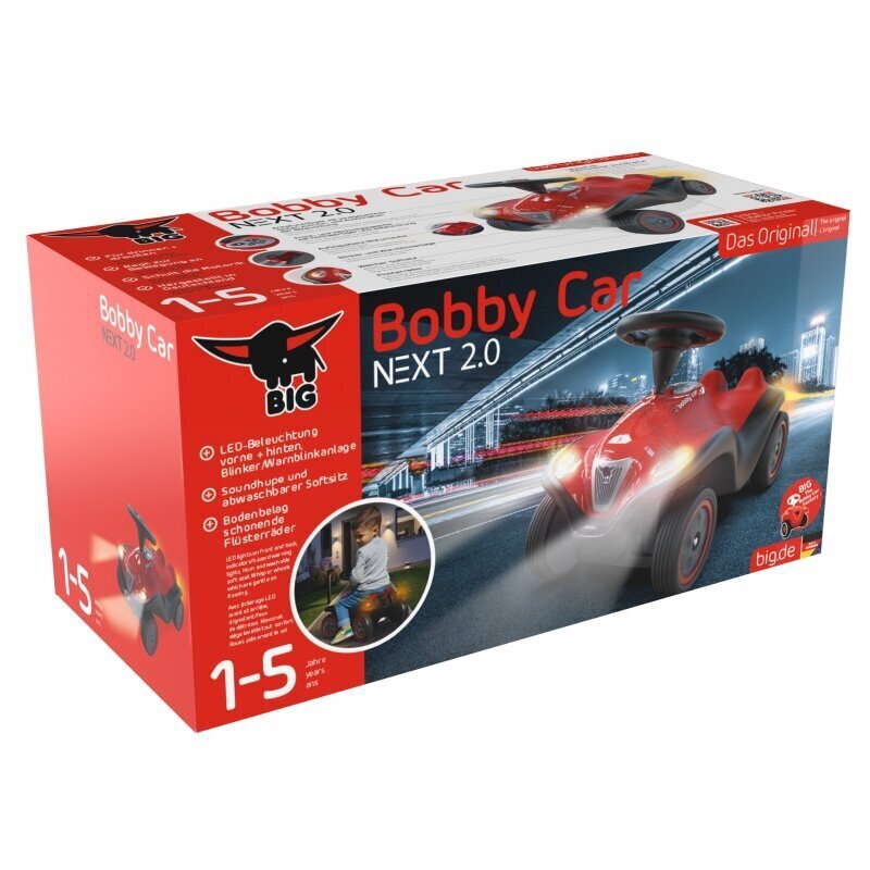 Bobby Car NEXT 2.0 Leluauto LED-valoilla hinta ja tiedot | Vauvan lelut | hobbyhall.fi