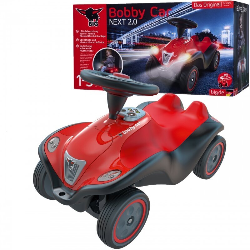 Bobby Car NEXT 2.0 Leluauto LED-valoilla hinta ja tiedot | Vauvan lelut | hobbyhall.fi