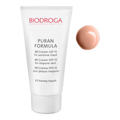 BB-voide BIODROGA Puran Formula SPF15, 02 Honey Touch, 40 ml hinta ja tiedot | Meikkivoiteet ja puuterit | hobbyhall.fi