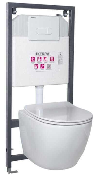 Piilotettu wc-säiliösarja Delta valkoinen 5907548118288 hinta ja tiedot | WC-istuimen lisätarvikkeet | hobbyhall.fi