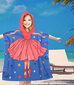 Lasten hupullinen rantapyyhe-poncho, prinsessa, 60 X 90cm hinta ja tiedot | Pyyhkeet | hobbyhall.fi